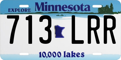 MN license plate 713LRR