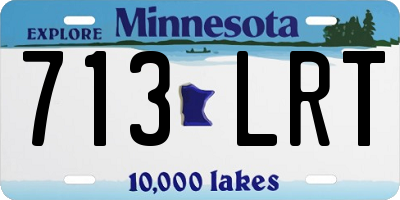MN license plate 713LRT