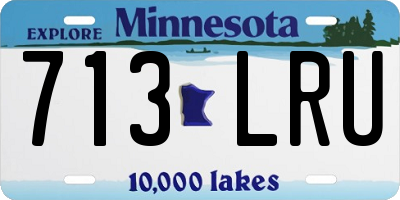 MN license plate 713LRU