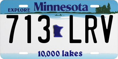 MN license plate 713LRV