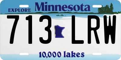 MN license plate 713LRW