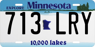 MN license plate 713LRY