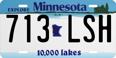 MN license plate 713LSH