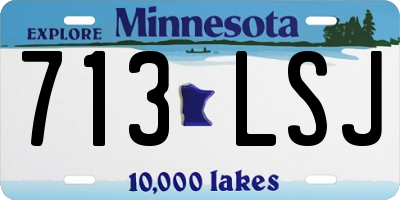 MN license plate 713LSJ