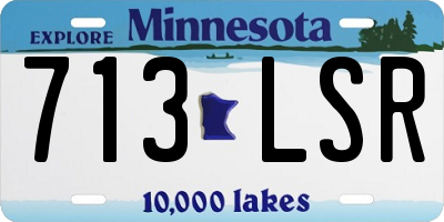 MN license plate 713LSR