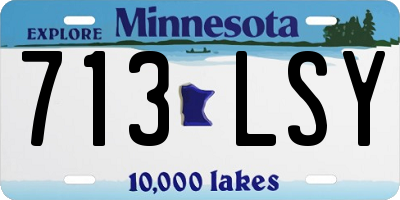 MN license plate 713LSY
