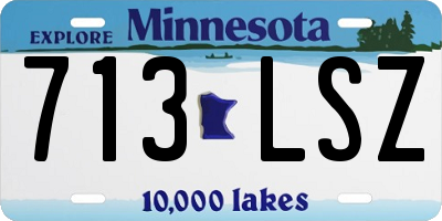 MN license plate 713LSZ