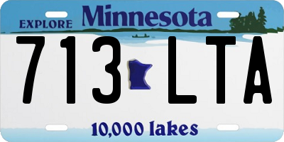 MN license plate 713LTA