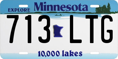 MN license plate 713LTG