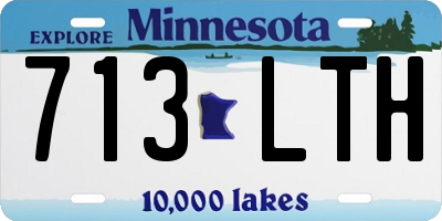 MN license plate 713LTH