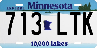 MN license plate 713LTK
