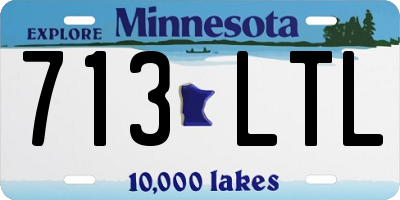 MN license plate 713LTL