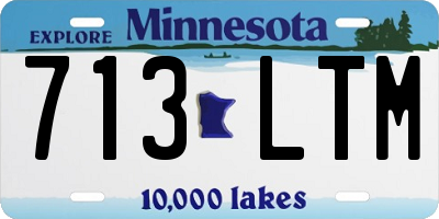 MN license plate 713LTM