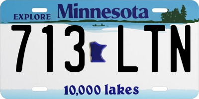 MN license plate 713LTN