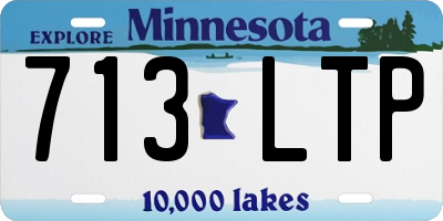 MN license plate 713LTP