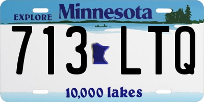 MN license plate 713LTQ