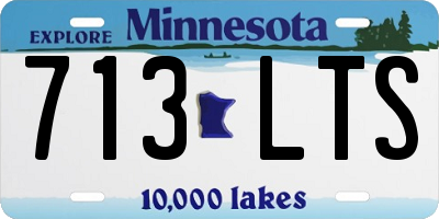 MN license plate 713LTS