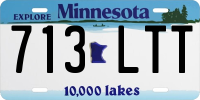 MN license plate 713LTT