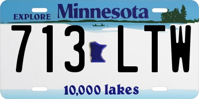 MN license plate 713LTW