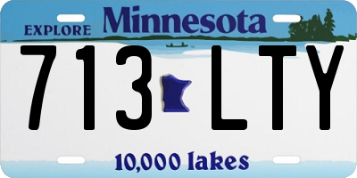 MN license plate 713LTY