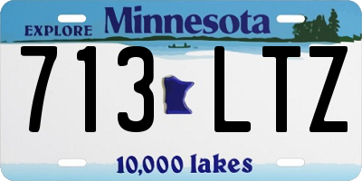MN license plate 713LTZ