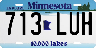 MN license plate 713LUH