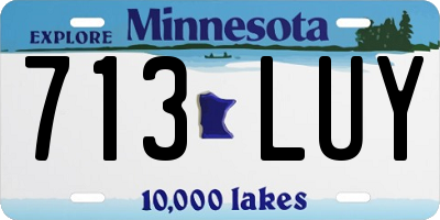 MN license plate 713LUY