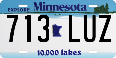 MN license plate 713LUZ