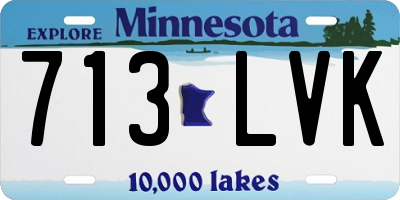 MN license plate 713LVK