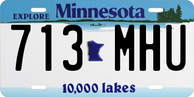 MN license plate 713MHU