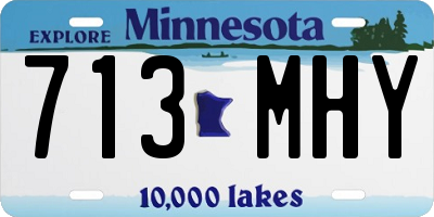MN license plate 713MHY