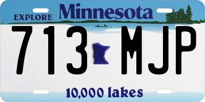 MN license plate 713MJP