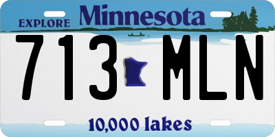 MN license plate 713MLN