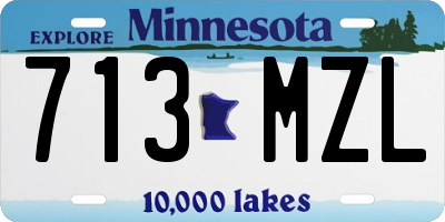 MN license plate 713MZL