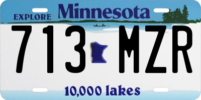 MN license plate 713MZR