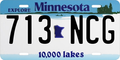 MN license plate 713NCG