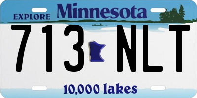 MN license plate 713NLT