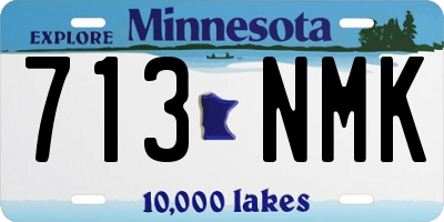 MN license plate 713NMK