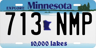 MN license plate 713NMP