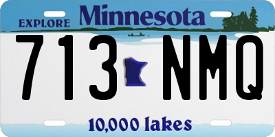 MN license plate 713NMQ