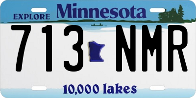 MN license plate 713NMR