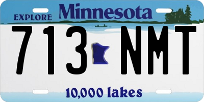 MN license plate 713NMT