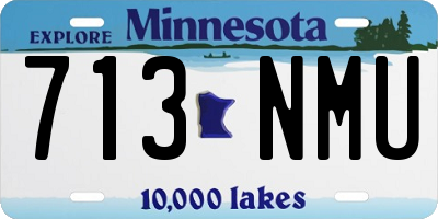 MN license plate 713NMU