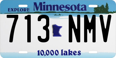 MN license plate 713NMV