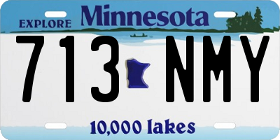 MN license plate 713NMY