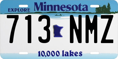 MN license plate 713NMZ