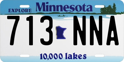 MN license plate 713NNA