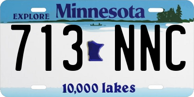 MN license plate 713NNC