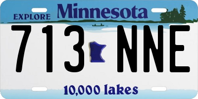 MN license plate 713NNE