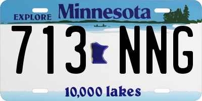 MN license plate 713NNG